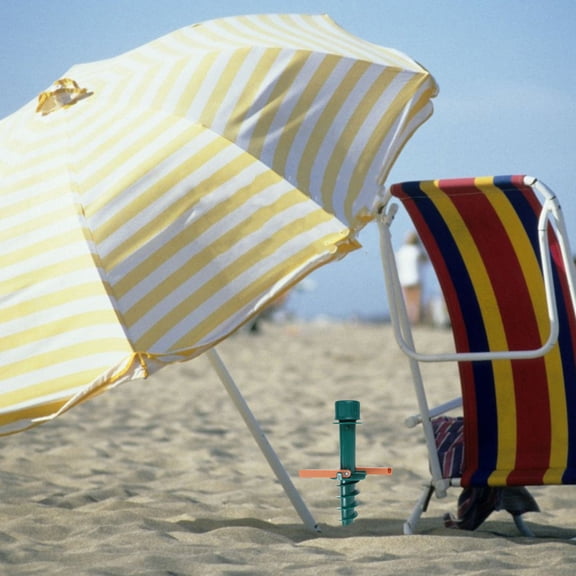 FUTUREORYY Beach Umbrella Ground Spike for Beachgoers and Camping 1Set 4.3x1.6x1.6in