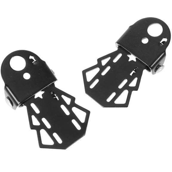 FUTUREORYY Bike Pedals 2Pcs Steel Black for Track Bikes Non Slip and Foldable 3.54In