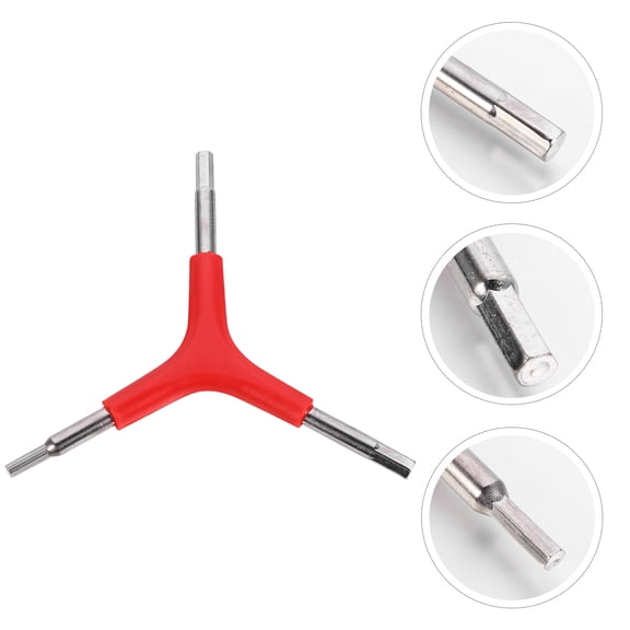 FUTUREORYY Bike Repair Wrench for Cyclists 1Pc Hex Wrench Red Steel Mountain Bike Tool