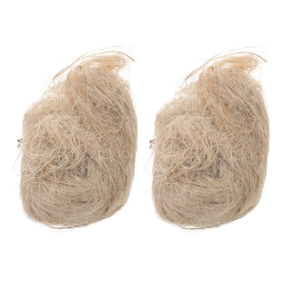 FUTUREORYY Bird Nesting Material Light Brown Natural Jute Hemp Raffia Wool Cotton for Birds