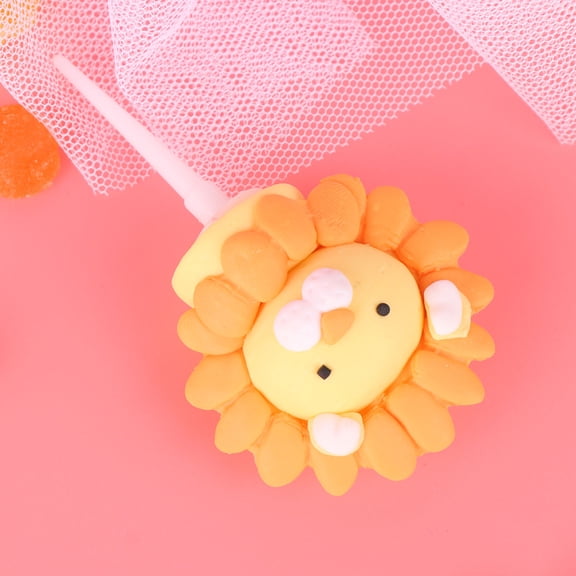 FUTUREORYY Birthday Cake Accessory 1Pack Lion Cupcake Toppers for Childrens Parties