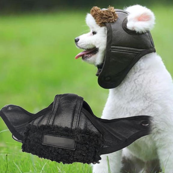 FUTUREORYY Show Costume Pet Pilot Hat Black for Attention and Compliments