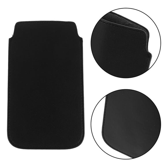 FUTUREORYY Black PU Smartphone Pouch Compatible with Samsung Note 2 3 4 5 7 Protective Case