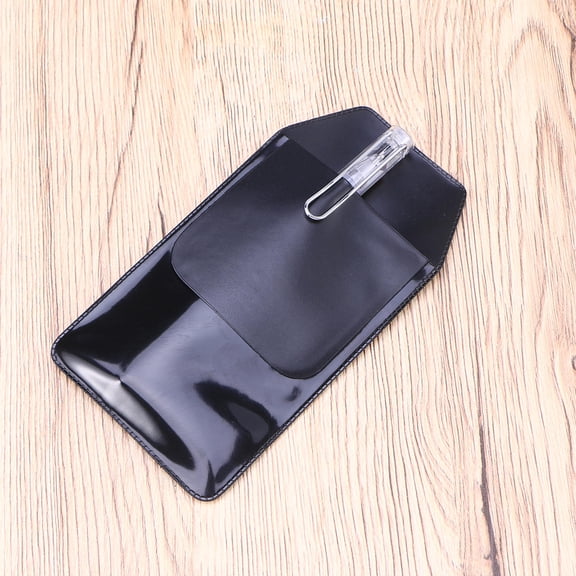 FUTUREORYY Black Pen Protector for Pocket Wear Resistant Leakproof Office Stationery Holder