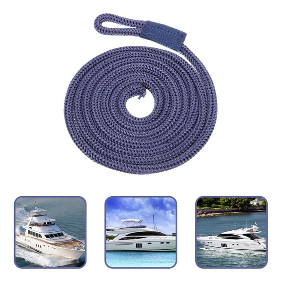 FUTUREORYY Blue PP Marine Rope for Boat Durable Boat Line for Fending Board and Rail Protection