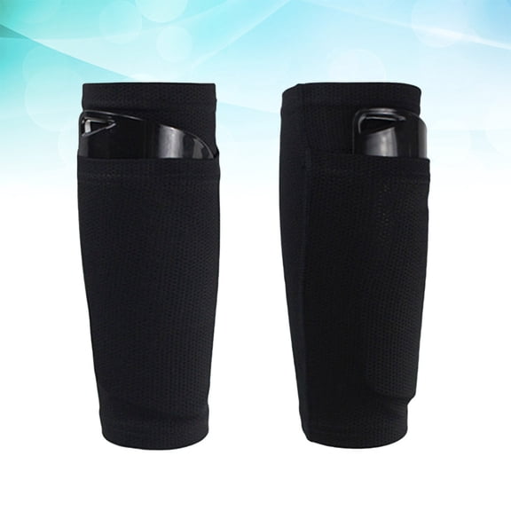 FUTUREORYY Breathable Mesh Soccer Shin Guard Sleeves with Calf Support for Running and Football
