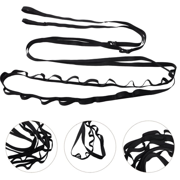 FUTUREORYY Campsite Storage Strap 1Pack Black Clothesline For Drying Shoes And Gear Organization