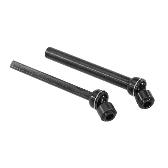 FUTUREORYY 2Pcs Black Metal Drive Shaft for Rc Car Alloy Steel Durable Transmission Shaft