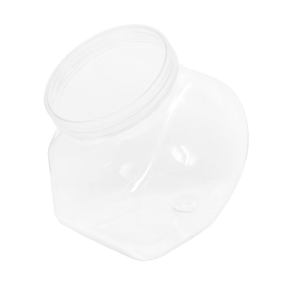 FUTUREORYY Clear Plastic Storage Bottle with Angled Mouth Leak Proof Liquid Container