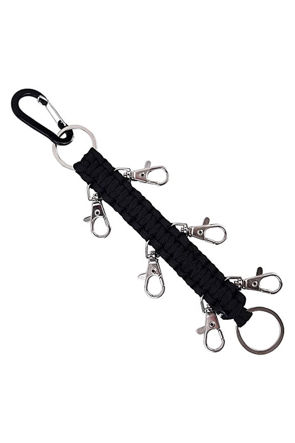 Climbing Rope Keychain 1Pack Sturdy Outdoor Sports Accessory and Alloy Material 9.1x2.4x0.4in