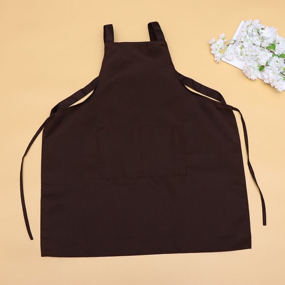 FUTUREORYY Coffee Serving Apron with Pocket Heavy Duty Polyester Waist Tie for Cooking and Cafe Use