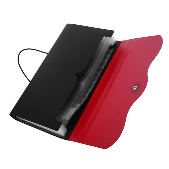 FUTUREORYY Coupon Holder Accordion Folder Organizer Red 1Set