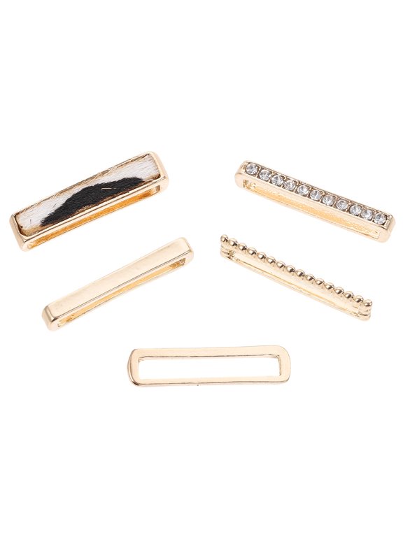 Creative Golden Watch Strap Ring Accessories for Watch Band 5Pcs