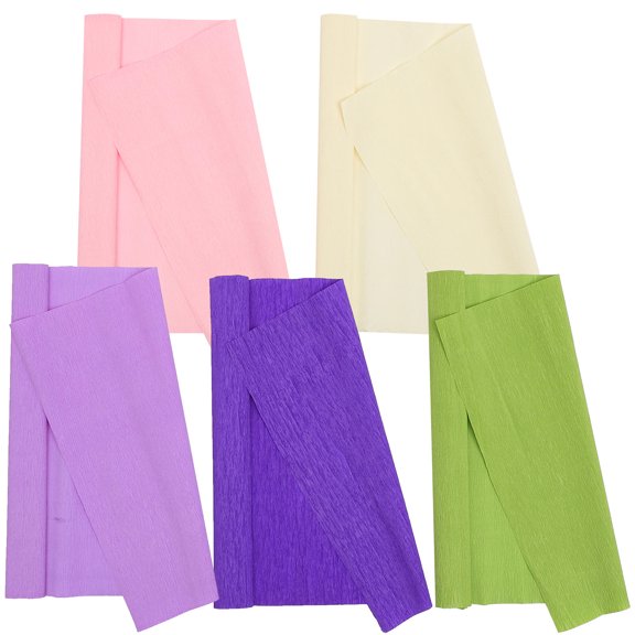 FUTUREORYY Crepe Paper for DIY Use Assorted Colors Safe Eco Friendly Craft Material