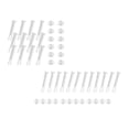thumbnail image 1 of FUTUREORYY Cylindrical White 24Pcs Plastic Connecting Pin for Pool Supplies, 1 of 8