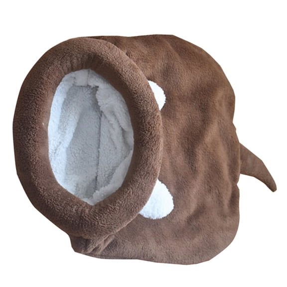 FUTUREORYY Pet Sleeping Bag Cozy Mini Style Coffee for Cat and Dog Indoor Use 1Pack