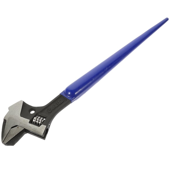 FUTUREORYY Durable 12 Inch Heavy Duty Spud Wrench with Hammer Head and Wide Open Adjustable Jaw