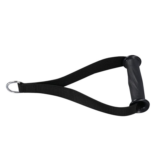 FUTUREORYY Durable Workout Grips Exercise Handle for Pull Up TPR Black Non-slip for Gym Cable Machine 1Pack