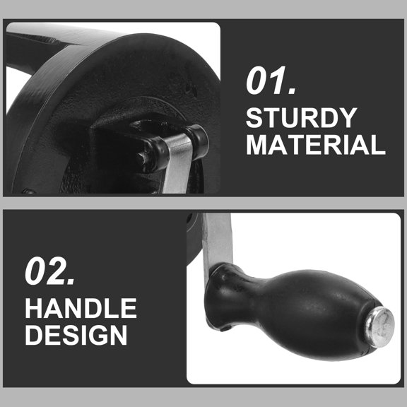 FUTUREORYY Black Metal Hand Crank Replacement for Vintage Sewing Machines