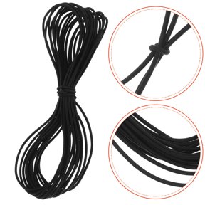 FUTUREORYY Floating Shelf Rope RV Shelf Elastic Rope Black Polyester 1Pcs