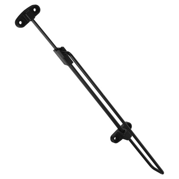 FUTUREORYY Extendable Wardrobe Rail Black Plastic Adjustable Length Closet Rod for Home Organization 1Set