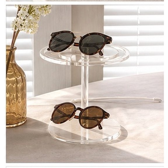 FUTUREORYY Eyeglasses Stand Organizer in Transparent Acrylic for Elegant Display Use