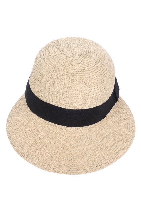 Foldable Beige Baseball Hat for Travel, Lightweight and Breathable with Hand-Woven Fibers