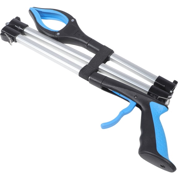FUTUREORYY Garbage Pickup Grabber Trash Pickup Tool Aluminum Alloy Blue 1Pack