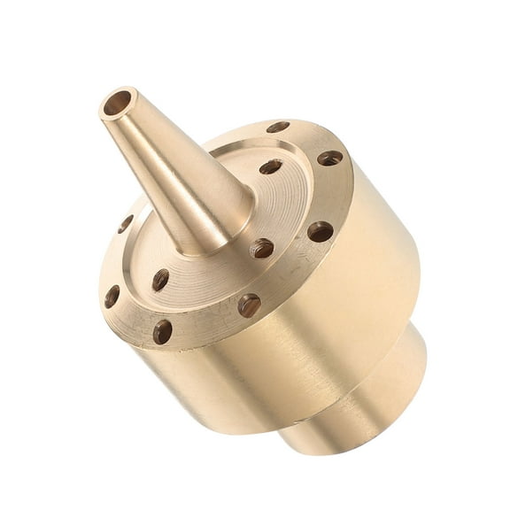 FUTUREORYY Golden Brass Column Fountain Head for Outdoor Space with Built-in Music Function 1Set