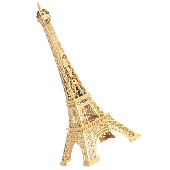FUTUREORYY Golden Metal Eiffel Tower Model Elegant Desktop Decor for Home and Office Settings