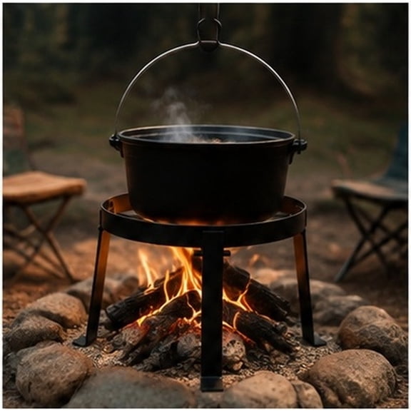 FUTUREORYY Heavy Duty Campfire Tripod Grill with Stable Support for Outdoor Cooking