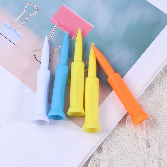FUTUREORYY Indoor Golf Tee 5Pcs Assorted Color Plastic Material Horn Shape Flat Side Design For Golf Lovers