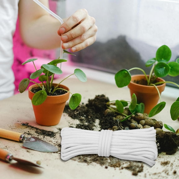FUTUREORYY Indoor Plant Watering Cord White Cotton Rope Self Watering Wick for Automatic Irrigation