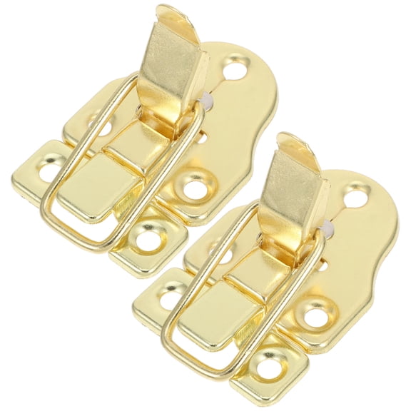 FUTUREORYY Iron Duck Billed Hasp Lock 2Pcs for Home Use Workshop Use Packaging Applications Secure Fastening