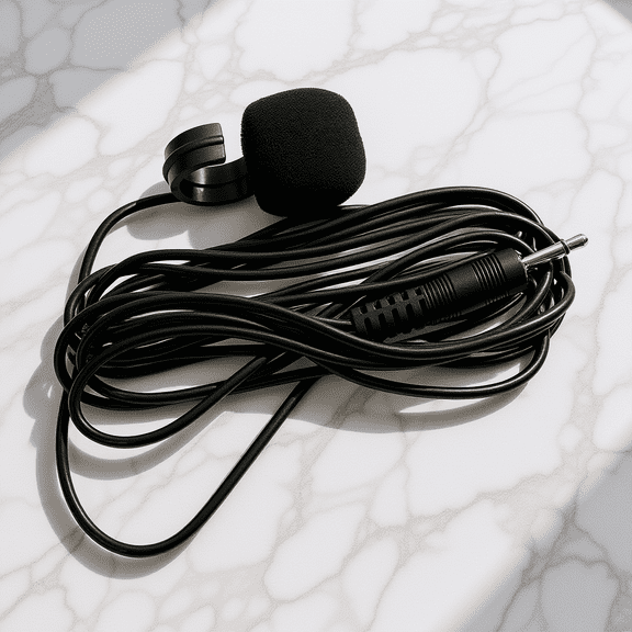 FUTUREORYY Lapel Microphone Black Clip on Finger Pickup Mic for Flute Saxophone Instrument Use