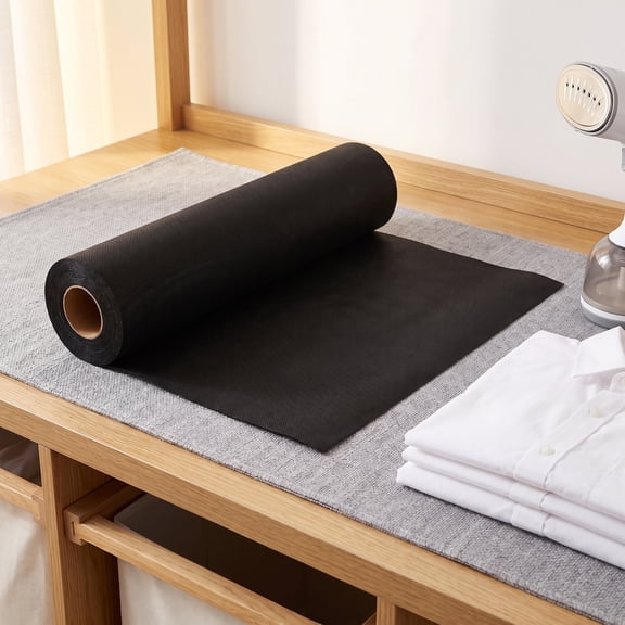 FUTUREORYY Medium Weight Black Fusible Interfacing for Sewing Garment Making Fabric Stabilizer