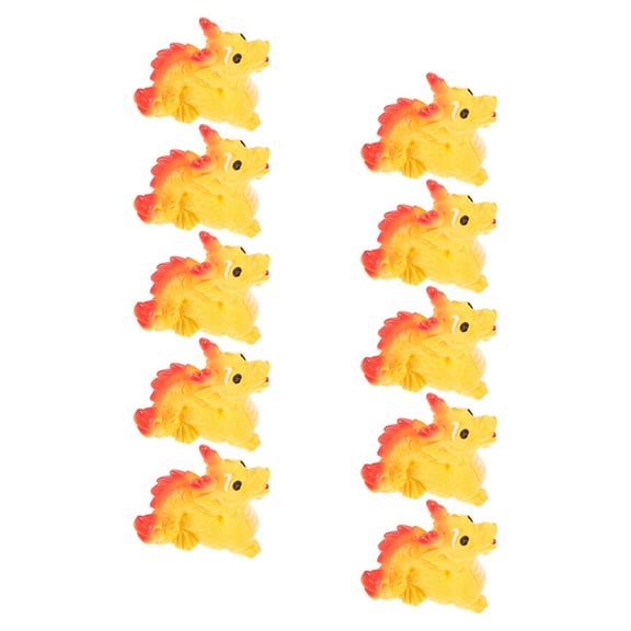 FUTUREORYY Mini Dragon Figurines 10Pcs Tiny Resin Figures Occasion Craft Enthusiasts