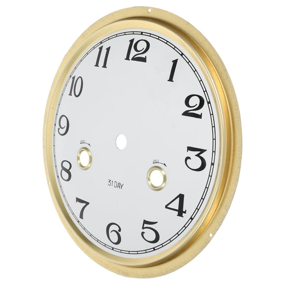 FUTUREORYY Modern Golden Zinc Alloy Wall Clock Face Replacement Kit, 1 Piece, Stylish and Wall Clock Accessory