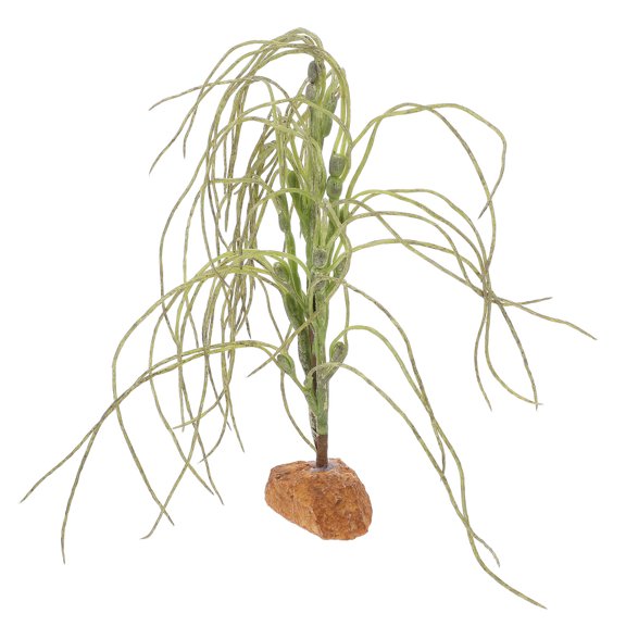 FUTUREORYY Natural Habitat Simulation Reptile Fake Plants for Tortoise Snake Lizard Enclosure