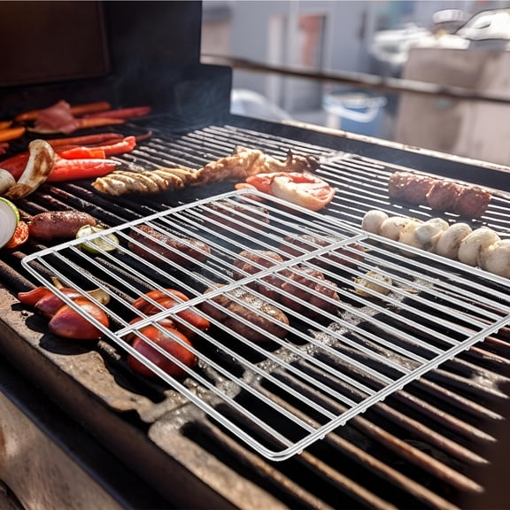 FUTUREORYY Net Grill Stainless Steel Grill Net Prevent Food from Falling 1Set