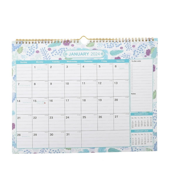 FUTUREORYY Office Supply Home Classroom Tool 1Pcs Wall Calendar 43x30 5x0 1in Multi Color Simple Design Yearly Planner