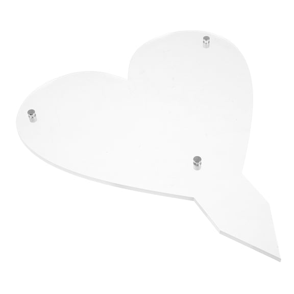 FUTUREORYY Outdoor Memorial Frame Transparent with Heart Shape for Grave Site with Water-Resistant Protection