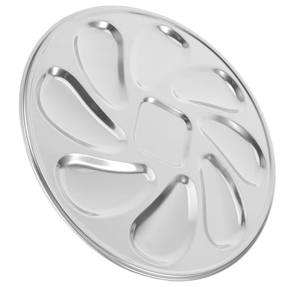 FUTUREORYY Oyster Baking Tray 2Pcs Elegant Design Silver Metal Serving Dishes For Professional Chefs And Restaurants