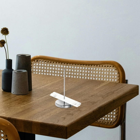FUTUREORYY Plated Silver Restaurant Check Spike Stand with Solid Base for Easy Ticket Storage