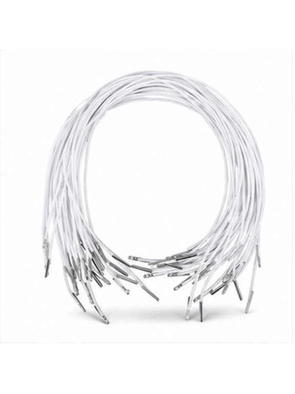 Polyester Elastic Strings with Clips, 30 Pcs for Hats and General Securing