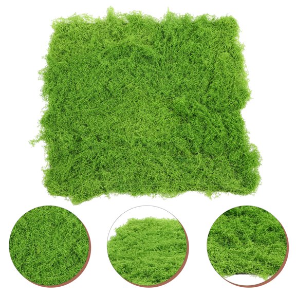 FUTUREORYY Realistic Artificial Moss Decoration Light Green for Bonsai and Fish Tank Display