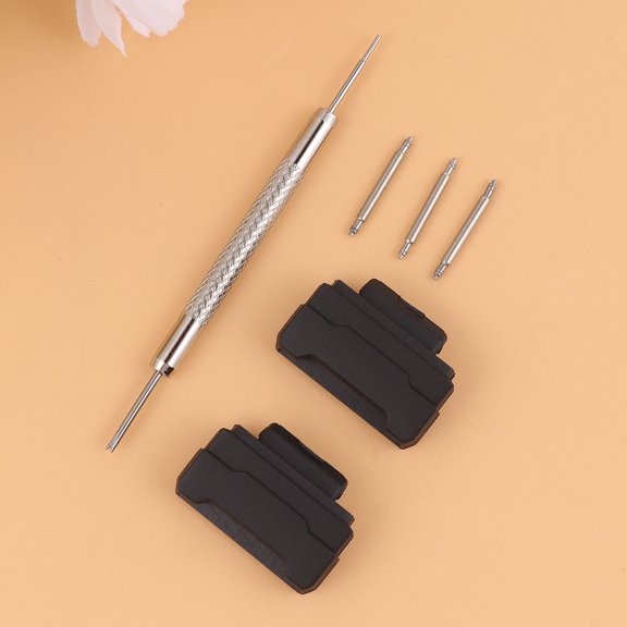 FUTUREORYY Replacement Resin Connector Black for Smart Watch Strap Buckle Compatible with Leather Silicone Steel Bands
