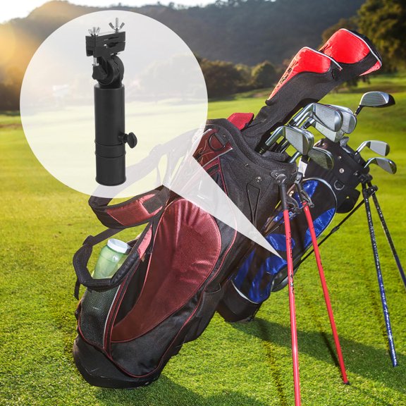 FUTUREORYY Reusable Black Golfs Cart Umbrella Bracket with Tool Free Installation and Weather Resistance