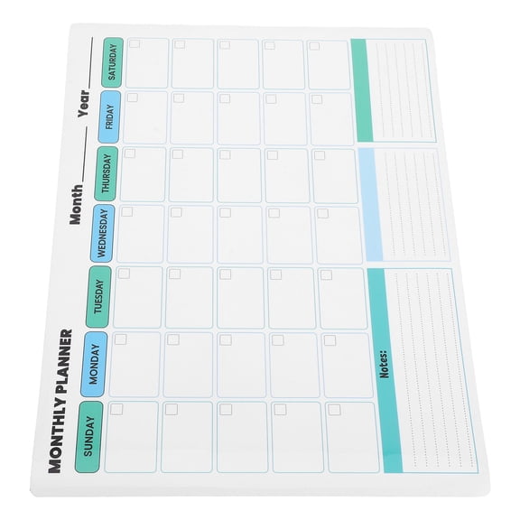 FUTUREORYY Easy Removable Multi PVC Monthly Wall Planner Stickers for Home