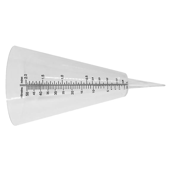 FUTUREORYY Reusable Plastic Rainfall Gauge with Marked Scale for Farming and Meteorological Use